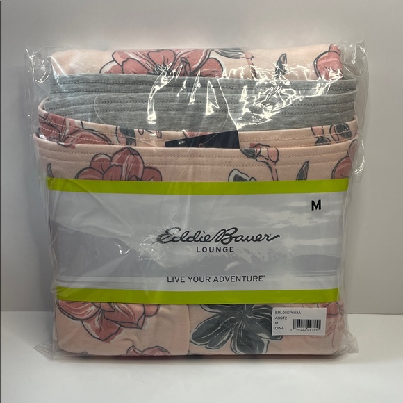 Eddie Bauer Other - NWT Eddie Bauer Pink Floral Lounge Set.  Size Medium.